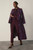 Ventello Wool Coat Plum And Blue Manteco x Liberty Fabrics