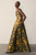 Marsella Jacquard Gown Gold And Navy