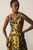 Marsella Jacquard Gown Gold And Navy