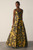 Marsella Jacquard Gown Gold And Navy