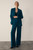 Clever Crepe Doppio Adelaide Wide-Leg Trousers Dark Teal