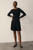 Rothes Stretch Knit Dress Black