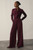 Clever Crepe Lyon Palazzo Trousers Deep Plum