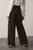 Clever Wool Blend Cortona Wide-Leg Trousers Chocolate