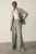 Clever Wool Blend Lyon Palazzo Trousers Sage Green
