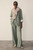 Clever Wool Blend Lyon Palazzo Trousers Sage Green