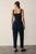 Clever Crepe Siena Slim Barrel-Leg Trousers Navy