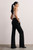 Clever Crepe Lexington Flared Trousers Black