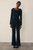 Clever Crepe Lexington Flared Trousers Navy