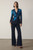 Clever Crepe Lexington Flared Trousers Navy
