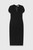 Paola Sculpt Stretch Crepe Dress Black