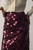 Pienza Sequin Skirt Burgundy
