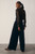 Lyon Velvet Palazzo Trousers Navy
