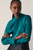Ocana Satin Long Sleeve Blouse Kingfisher Blue