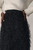 Pienza Feather Jacquard Skirt Black
