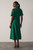 Ostia Satin Dress Emerald Green