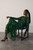 Portofino Silk Chiffon Dress Emerald Green