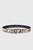 Hutton Belt Grey Snake-Embossed Leather