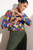 Ellesmere Blouse Multicoloured Brushstroke Print Silk Ellesmere Blouse Multicoloured Brushstroke Print Silk