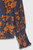 Roseby Blouse Toffee And Navy Floral Print Textured Silk Roseby Blouse Toffee And Navy Floral Print Textured Silk
