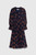 Vieste Dress Navy Print Silk Crinkled Georgette Vieste Dress Navy Print Silk Crinkled Georgette