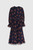 Vieste Dress Navy Print Silk Crinkled Georgette Vieste Dress Navy Print Silk Crinkled Georgette