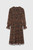 Vieste Dress Navy And Toffee Shell Print Vieste Dress Navy And Toffee Shell Print