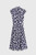Mirabello Dress Navy And Ivory Abstract Print Crepe Mirabello Dress Navy And Ivory Abstract Print Crepe