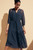 Delphi Dress Navy Crinkled Silk Georgette Delphi Dress Navy Crinkled Silk Georgette