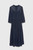 Delphi Dress Navy Crinkled Silk Georgette Delphi Dress Navy Crinkled Silk Georgette