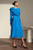 Livenza Dress Cerulean Blue Silk Livenza Dress Cerulean Blue Silk