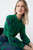 Lavinia Dress French Navy And Bright Green Ikat Floral Print Silk Lavinia Dress French Navy And Bright Green Ikat Floral Print Silk