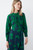 Lavinia Dress French Navy And Bright Green Ikat Floral Print Silk Lavinia Dress French Navy And Bright Green Ikat Floral Print Silk