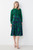 Lavinia Dress French Navy And Bright Green Ikat Floral Print Silk Lavinia Dress French Navy And Bright Green Ikat Floral Print Silk