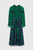 Lavinia Dress French Navy And Bright Green Ikat Floral Print Silk Lavinia Dress French Navy And Bright Green Ikat Floral Print Silk