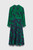 Lavinia Dress French Navy And Bright Green Ikat Floral Print Silk Lavinia Dress French Navy And Bright Green Ikat Floral Print Silk