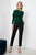 Riva Wrap Sweater Forest Green Merino