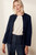 Edale Knitted Jacket Navy Merino Edale Knitted Jacket Navy Merino