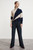 Ligari Knitted Sweater Navy And Ivory Patterned Wool Cashmere Ligari Knitted Sweater Navy And Ivory Patterned Wool Cashmere