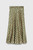 Kelmore Skirt Green And Sand Wave Print Silk Satin Kelmore Skirt Green And Sand Wave Print Silk Satin