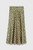 Kelmore Skirt Green And Sand Wave Print Silk Satin Kelmore Skirt Green And Sand Wave Print Silk Satin