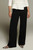 Clever Crepe Wide-Leg Trousers Black