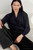 Calgary Wrap Sweater Midnight Blue Alpaca Blend Calgary Wrap Sweater Midnight Blue Alpaca Blend