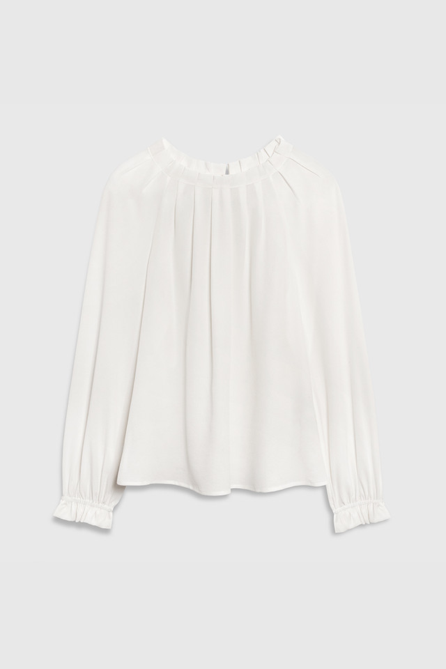 Charfield Blouse Ivory Silk - Welcome to the Fold LTD