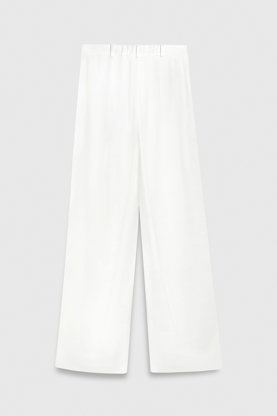 Clever Crepe High-Waisted Elasticated Trousers Ivory - Welcome to the ...
