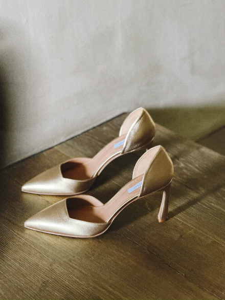 Gold Metalllic Treviso Heels