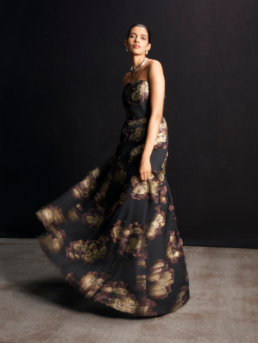 Model wearing Amelia gown