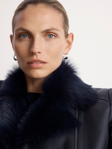 Model wearing new Torrano jacket