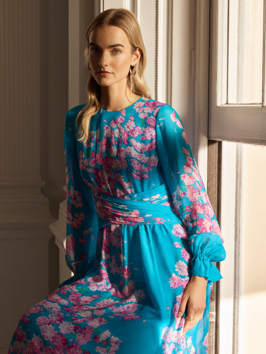 Model wearing new Portofino dress