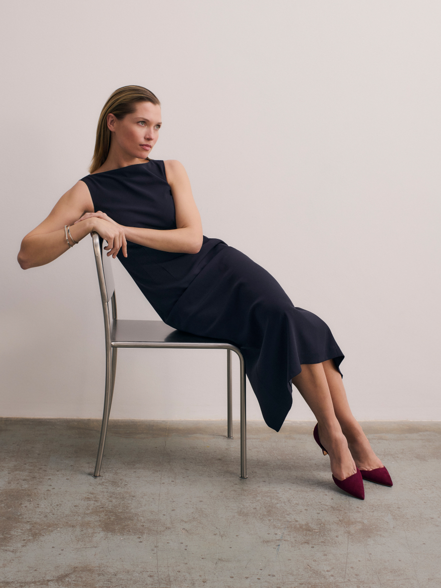 Model wearing workwear